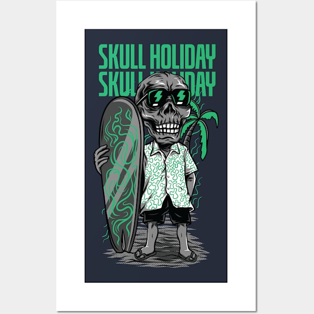 Skull Holiday Wall Art by Stellart